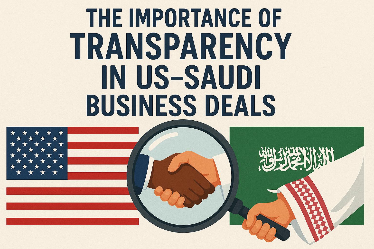 The Importance of Transparency in US-Saudi Business Deals